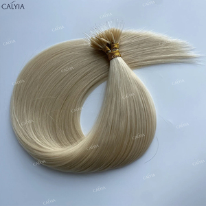 Thẳng pha lê phần mở rộng tóc 100% tóc con người Nano Keratin Châu Âu đàn hồi Vòng Liên Kết <span class=keywords><strong>Remy</strong></span> phần mở rộng tóc người 12-26 inch - Product Image 4