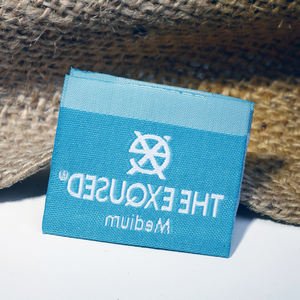 Etiqueta Tejida Personalizada para Ropa, Etiqueta de Lujo con Logotipo de Marca Privada, Etiqueta de Cuello con Talla y Cuidado de Lavado, Etiqueta de Prenda y Logotipo de Marca Privada para Ropa - Product Image 1