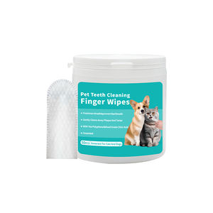 Vendita calda Custom Pet Dental Finger Wipes per cani pulizia denti alito fresco igiene dentale - Product Image 1