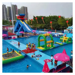 Corrediça molhada seca inflável comercial gigante personalizada para o parque aquático do castelo bouncy