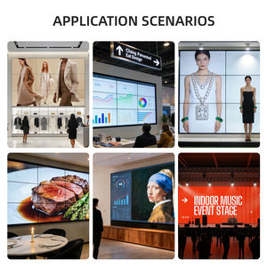 Pantalla de Animación para Video Wall LCD, Pantalla de Bienvenida a Todo Color 4K, Bisel Estrecho, Clasificación IP54, Alto Brillo, Uso en Interiores, <span class=keywords><strong>Tiendas</strong></span> Minoristas - Product Image 6