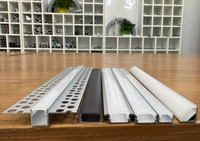 Profilé en aluminium LED de haute qualité, boîtier d'extrusion en aluminium pour présentoirs professionnels et projets de mobilier