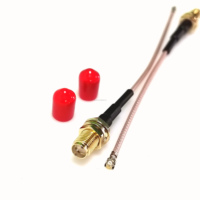 Câble coaxial RG178 SMA femelle vers connecteur RF UFL pour connexion d'antenne WiFi interne, GPS et 4G LTE, câbles de communication