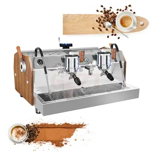 पीआईडी तापमान नियंत्रण 12L बॉयलर आधुनिक एस्प्रेसो कॉफी मशीन शॉपिंग मॉल कैफे की दुकान कॉफी निर्माता स्वत: कॉफी मशीन