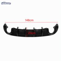 Diffuseur arrière en PP pour Dodge Charger Base SXT 2015-2023, embout d'échappement rond, garniture extérieure