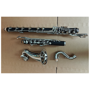 NUEVO Clarinete Bajo de 24 Llaves en Do Bajo con Cuerpo de ABS Niquelado 2026, con Opciones de Madera Roja, Ébano y Bikelite (JCL-810) - Product Image 1