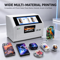 Printer UV Beric New A5 DX7 Mini WiFi Cetak Otomatis untuk Logam, Kayu, Akrilik, Casing Ponsel, Kado Kustom DIY dengan Pernis, Desain Ringkas