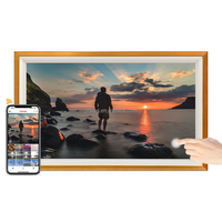 Marco de Fotos Digital de 21.5 Pulgadas con Wifi, Pantalla Táctil IPS, Fotos y Videos a Través de Frameo, Rotación Automática, Montable en Pared