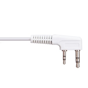 Auriculares Blancos de 2 Pines con Micrófono PTT y Cable de 1.2m para Walkie Talkie <span class=keywords><strong>Baofeng</strong></span> UV5R UV82 Kenwood TK TH Series, Audio Nítido de 36dB - Product Image 5