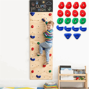 Muro de Escalada de Madera de Alta Calidad para Gimnasio Interior, Área de Juegos con Pizarra para Dibujar - Product Image 1