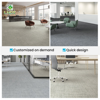 Moquette modulaire en nylon à motifs abstraits modernes, revêtement de sol de bureau, moquette commerciale résistante pour hall d'hôtel, salle de réunion