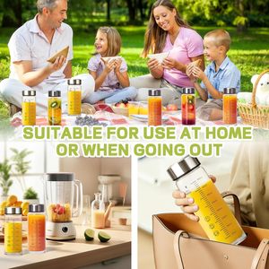 Botella de Agua Personalizada con Logotipo, 16 oz, Libre de BPA, para Proteína en Polvo, Botella Mezcladora de Plástico Transparente de 500 ml con Tapa Metálica - Product Image 6