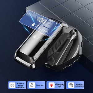 Men's Electric Shaver Bald <b>Head</b> 7 Floating <b>Razor</b> Large Holes USB Rechargeable Beard Hair Trimmer LED Display <b>Razor</b> - Product Image 6