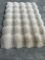 XUNYAO Tapis en fourrure de lapin Grand tapis en peluche doux et moelleux pour salon chambre ou tapis pour enfant