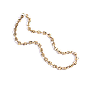 7mm catena cubana naso di maiale in acciaio inox chicco di caffè collana da uomo Hip Hop gioielli accessori femminili - Product Image 1