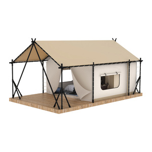 Lều nhà nghỉ sang trọng hình vuông 5x7m, lều cắm trại ngoài trời dành cho khách sạn và khu cắm trại, lều nhà nghỉ hình vuông - Product Image 1