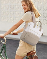 LOVEVOOK Trendiger 13-14 Zoll Laptop Mini-Rucksack Modische Reisetasche Leichter Tagesrucksack für Frauen Männer Arbeit Schule Reisen