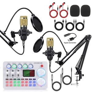 Bm800 çift mikrofon kondenser mikrofon M1 ses kartı ses mikrofon canlı akışı için TioTok cep telefonu bilgisayar M1 - Product Image 6