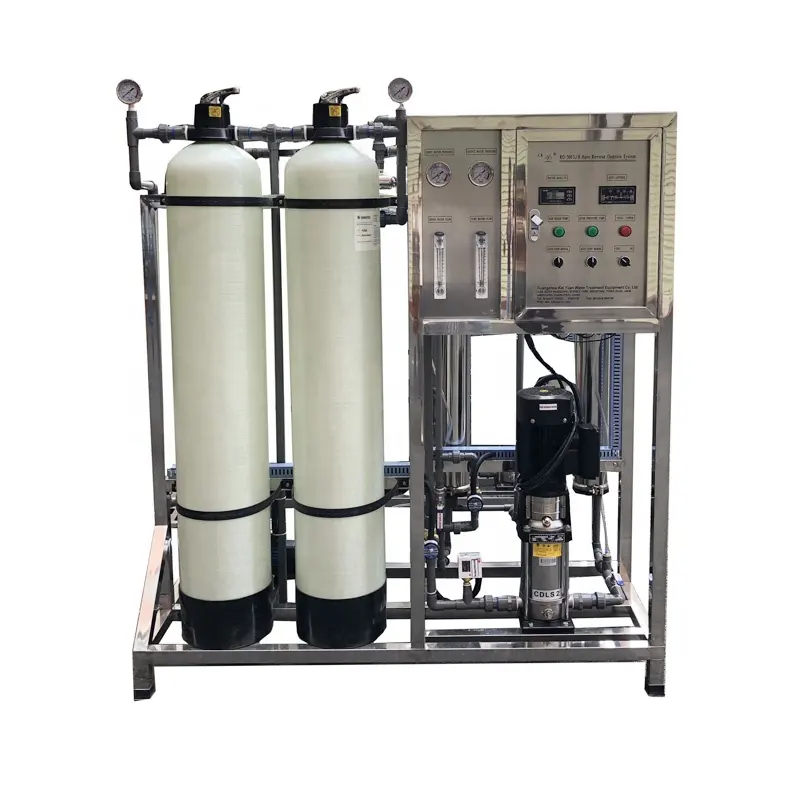 500LPH filtro ad osmosi inversa deionizzata acqua potabile ro sistema di dispositivo di attrezzature per il trattamento con demineralizer