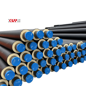 Sản xuất ngầm trực tiếp chôn BS en253 tiêu chuẩn dn300mm Pre cách nhiệt cách nhiệt ống thép carbon với HDPE - Product Image 1