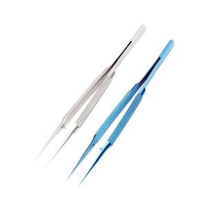 Stainless Steel Micro Tweezers Ultra Fine Straight Curved Tips For Phone Repair Industrial Grade <b>Precision</b> <b>Tool</b> - Product Image 4