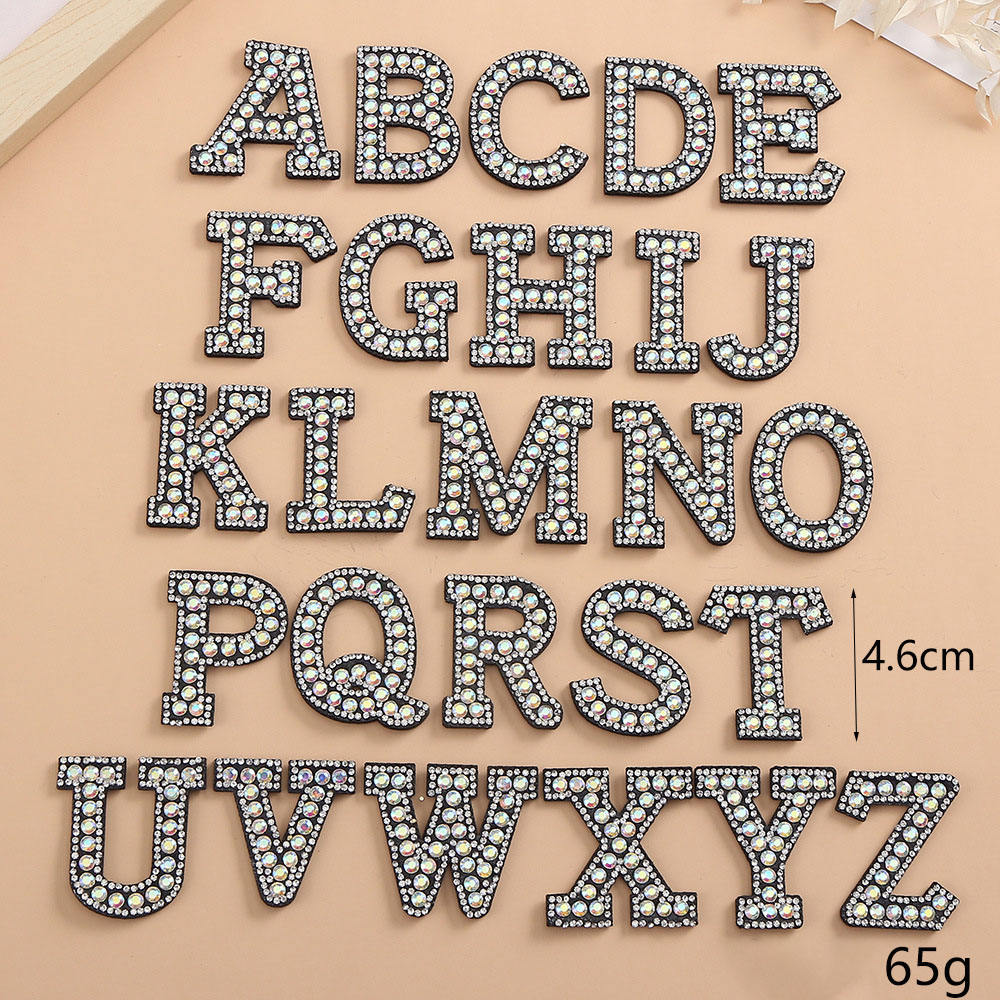 26 letter-black color