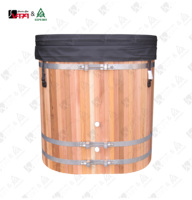 Vapasauna Outdoor-Sauna Kaltwasserbecken mit Edelstahl-Auskleidung 1-Personen-Badewanne für Villa, Fitness-Studio, Hotel, Heim-Spa-Nutzung OEM ODM Unterstützung