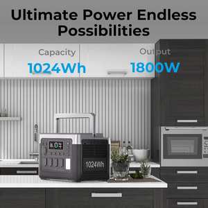 Estación de Energía Portátil OUKITEL P1000 para Drones, 1800W, Batería de 1024Wh, Generador Solar con Carga Inalámbrica, Sistema de Almacenamiento de Energía Doméstico - Product Image 3