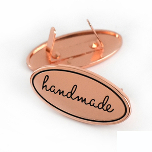 Tùy Chỉnh Kim Loại Handmade May Nhãn Thẻ Cho Túi Xách Ví Làm Bằng Tay Thư In DIY May Nhãn - Product Image 3