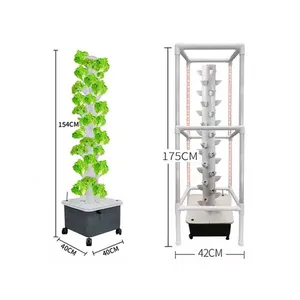 2023 Kit hydroponique vertical pour plantes avec lumière de croissance led pour le jardinage en plein air Cultiver des herbes de laitue Légumes et fruits Cultiver intelligemment