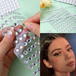 6mm nuevas pegatinas brillantes para la <span class=keywords><strong>cara</strong></span> gemas joyas pegatinas de diamantes cristales de <span class=keywords><strong>maquillaje</strong></span> adhesivo Festival brillos para Pegatinas faciales - Product Image 2