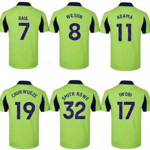 Impression par transfert thermique, maillot de sport pour adultes 100% polyester, maillot de football <span class=keywords><strong>pas</strong></span> <span class=keywords><strong>cher</strong></span> avec numéro et nom - Product Image 3