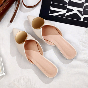 C11976a 2024 New Arrival Women <strong>Mules</strong> <strong>Ladies</strong> Half Shoes Slides <strong>slippers</strong> - Product Image 2