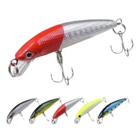 Leurre artificiel dur en ABS de 6 cm et 4 g, type Minnow à coulée lente, pour la pêche en eau douce