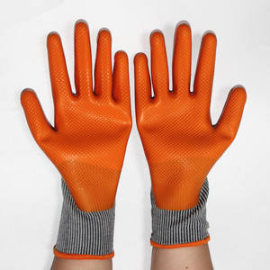 Suncend Safety Factory 13G Poliéster Liner Látex Palma Recubierto Relieve Seguridad Guantes DE TRABAJO - Product Image 5