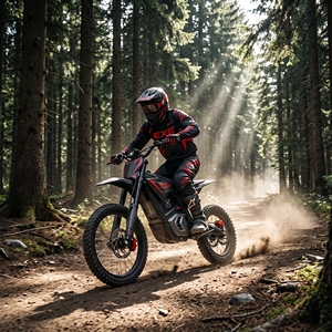 Moto tout-terrain électrique 60V 4000W, moto de cross pour adultes, pour enduro, trail, conduite en montagne, aventure - Product Image 1