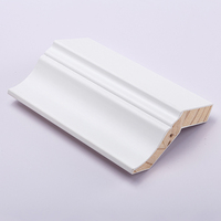 Moulures de plafond en panneau de densité non fini, personnalisables en gros, avec apprêt blanc, motif de moulure en plâtre