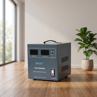 Stabilisateur de tension automatique monophasé 110-250V 5000W 5KVA avec protection complète AVR pour moteur, 220V AC, en cuivre SVC