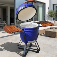 Vente en gros de barbecue au charbon de bois en céramique Kamado de 22 pouces, fournisseur de fumoirs d'extérieur robustes OEM