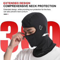 Logotipo personalizado COOLMAX tela cara completa pasamontañas máscara Anti-UV al aire libre capucha táctica para deportes gorra transpirable