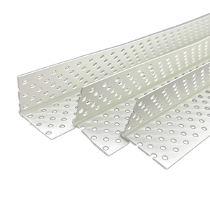 Perles d'angle de plâtrage en PVC de couleur blanche pour coin de mur intérieur et extérieur - Product Image 1