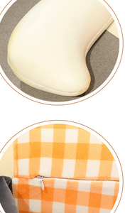 Cuscino <span class=keywords><strong>Peluche</strong></span> a Forma di Pulcino Personalizzabile <span class=keywords><strong>con</strong></span> <span class=keywords><strong>Nome</strong></span> e Colore, Super Morbido, Antistress, Lavabile in Lavatrice, Imbottitura in Cotone PP - Product Image 4