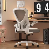 Chaise de bureau pivotante ergonomique en maille intégrale réglable avec appui-tête pour ordinateur, mobilier de bureau de Chine
