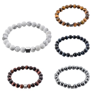 Trendy Handmade <b>Healing</b> Hematite Bead <b>Bracelet</b> for Unisex Cheap Energy Ball Pattern Stone Jewelry for Fashion Beaded <b>Bracelets</b> - Product Image 1