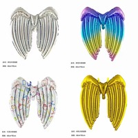 Ballons en aluminium gonflables en forme de papillon/aileron d'ange, accessoires de fête pour Noël, Nouvel An, Halloween, anniversaire, fête des Mères