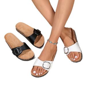 Summer Beach-Style American Fashion Multi-Functional Genuine <b>Leather</b> Sandals Evergreen Design for Women Comfortable Durable - Product Image 5