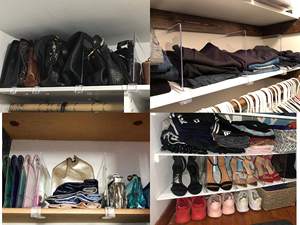 6 Stuks Een Pak Doorzichtige Ps Plastic Kasten Plank Kast Separator Fabriek Prijs Helder Acryl Plank Verdeler Voor Dichterbij - Product Image 4