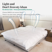 Vente en gros Ensemble de draps de lit non tissé fournisseurs housse de couette taie d'hôtel luxe double voyage literie jetable ensemble de quatre pièces