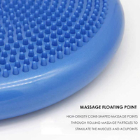 Coussin d'équilibre en PVC rempli d'air Disque de massage pour l'entraînement Fitness Yoga Tapis d'exercice portable
