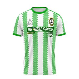 Séchage rapide respirant Polyester col rond Pro Club T-shirts transferts de chaleur rétro Sport Jersey homme Football T-shirt - Product Image 1